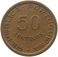 ANGOLA 50 CENTAVOS 1953  #s051 0829 - Angola