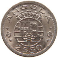 ANGOLA 2 1/2 ESCUDOS 1968  #s028 0195 - Angola