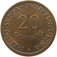 ANGOLA 20 CENTAVOS 1948  #a085 0721 - Angola