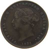 JERSEY 1/26 SHILLING 1871 Victoria 1837-1901 #s008 0007 - Jersey