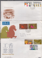 HONG KONG - 1977/1979 SELECTION OF 6 FDCS, SG CAT £24+ AS USED STAMPS - Storia Postale