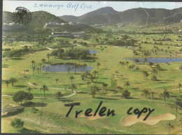 Espana, Spanien, La Manga, Golf Club, 1984,  Descrito, Gelaufen - Murcia