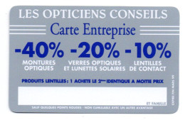 Carte Promotion Opticiens Conseils France Card  (salon 445) - Autres & Non Classés
