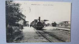 Argent , Interieur De La Gare Avec Train - Argent-sur-Sauldre