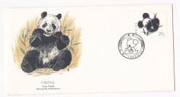 Chine 1954 FDC , 1ER Jour Timbre Panda Géant , Voir Scan Recto Verso - 1980-1989