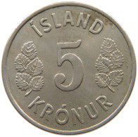 ICELAND 5 KRONUR 1970  #s065 0527 - Islande