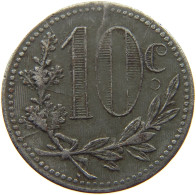 ALGERIA 10 CENTIMES 1916 10 CENTIMES 1916 ALGER IRON #t130 0071 - Algerije