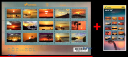 Ref. BR-V2022-03+E BRAZIL 2022 - THE SUNSET, BOATS, TREES,WINDMILL, ARCHITECTURE, MNH + BROCHURE, NATURE 15V - Unused Stamps