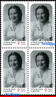 Ref. BR-V2019-32-Q BRAZIL 2019 - WOMEN WHO MADE HISTORY,ARACY ROSA, HEROINE IN GERMANY BLOCK MNH, FAMOUS PEOPLE 4V - Blocs-feuillets