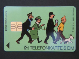 Tintin - Kuifje (Duitse Kaart). 2 Scans. - Avec Puce