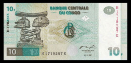 # # # Banknote Kongo (Congo) 10 Francs 1997 (P-87B) 1997 HdM UNC # # # - Democratische Republiek Congo & Zaire