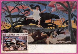 Ag3342 - TCHAD - POSTAL HISTORY - Maximum Card  - 1968 ART - 1946 Tchad Au Rhin