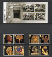 UK / GRANDE BRETAGNE (2022) Discovering Tutankhamun's Tomb, Toutânkhamon, Tutanchamun - Stamp Set & Miniature Sheet - Non Classés