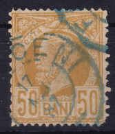 ROMANIA 1885/89 - Canceled In Blue - Sc# 87  - Usado