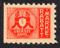 COFFEE - Übersee Kaffee Hamburg - GERMANY - LABEL VIGNETTE Revenue - Trading Stamp - Voucher Coupon MNH - Andere & Zonder Classificatie