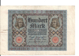 ALLEMAGNE 100 MARK 1920 VF P 69 - 100 Mark