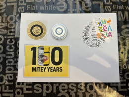 6-11-2023 (1 V 30 B) Vegemite 150th Anniversary - With $ 2.00 Black Coin & Australia Stamp - 2 Dollars