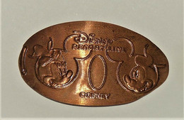 Pressed Coin Souvenir Médallion Medaillon Medaille Mickey Minnie Disney - Monete Allungate (penny Souvenirs)