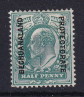 Bechuanaland: 1904/13   Edward 'Bechuanaland Protectorate' OVPT   SG66   ½d   Blue-green   MH - 1885-1964 Bechuanaland Protectorate