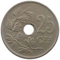 BELGIUM 25 CENTIMES 1923 MINTING ERROR 25 CENTIMES 1923 HOLE OFF-CENTER #t065 0211 - 25 Centimes