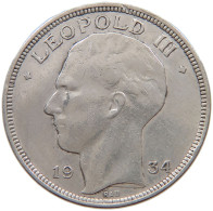 BELGIUM 20 FRANCS 1934 LEOPOLD III. (1934-1951) #a082 0199 - 20 Frank