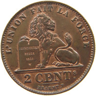 BELGIUM 2 CENTIMES 1909 Leopold II. 1865-1909 #c022 0297 - 2 Cent