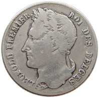 BELGIUM 1/2 FRANC 1834 RARE #t142 0211 - 1/2 Franc