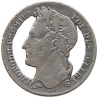 BELGIUM 1/2 FRANC  Leopold I. (1831-1865) #c010 0407 - 1/2 Franc