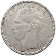 BELGIUM 20 FRANCS 1935 LEOPOLD III. (1934-1951) #a020 0223 - 20 Francs