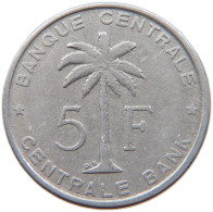 BELGIAN CONGO 5 FRANCS 1958  #s023 0155 - 1951-1960: Baldovino I