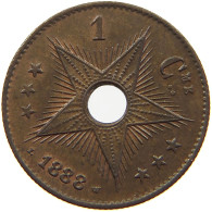 BELGIAN CONGO CENTIME 1888  #a015 0467 - 1885-1909: Leopoldo II