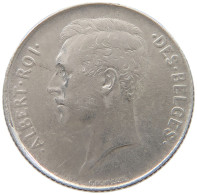 BELGIUM FRANC 1913 Albert I. 1909-1934 #a044 0857 - 1 Franco