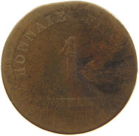 BELGIUM CENTIME 1833 Leopold I. (1831-1865) GAND GENT #c065 0087 - 1 Cent
