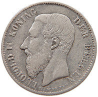 BELGIUM 50 CENTIMES 1886 Leopold II. 1865-1909 #s027 0315 - 50 Cent