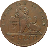 BELGIUM 5 CENTIMES 1857  #t063 0517 - 5 Centimes