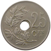 BELGIUM 25 CENTIMES 1928 MINTING ERROR 25 CENTIMES 1928 HOLE OFF-CENTER #t065 0181 - 25 Centimes