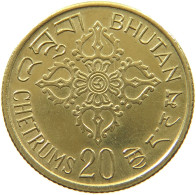 BHUTAN 20 CHETRUMS 1974  #a047 0451 - Butan