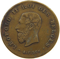 BELGIUM MEDAL 1879 Leopold II. 1865-1909 1879 FISCH #a059 0567 - Non Classificati