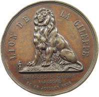 BELGIUM MEDAL 1878 LION DE LA GILEPPE #tm4 0331 - Non Classificati