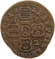 BELGIUM LIEGE LIARD 1752 MINTING ERROR #t155 0219 - 975-1795 Hochstift Lüttich