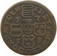 BELGIUM LIEGE LIARD 1750/1 RARE #t137 0263 - 975-1795 Principauté De Liège 