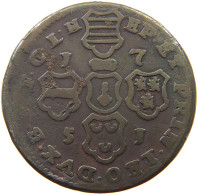 BELGIUM LIEGE 4 LIARDS 1751  #s053 0423 - 975-1795 Principado De Lieja