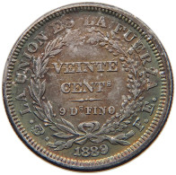 BOLIVIA 20 CENTAVOS 1889  #t107 0351 - Bolivie