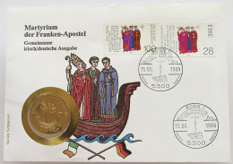 BRD NUMISBRIEF / STATIONERY MEDAILLE 1989 KILIAN KOLONAT TOTNAN #ns01 0201 - Sonstige & Ohne Zuordnung