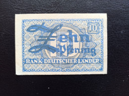 Billet Allemagne 10 Pfenning 1948 - Other & Unclassified