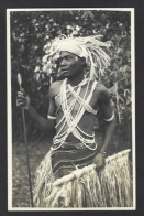 CPA Congo Belge Carte Photo RPPC Non Circulé Types Ethnic Photographe Gabriel L. - Autres & Non Classés