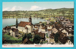 * Kussnacht (Schwyz - Schweiz - La Suisse) * (3684 Edition Photoglob Co Zurich) étang, Lac, église, Couleur, Panorama - Küssnacht