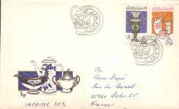 TCHECOSLOVAQUIE LETTRE FDC POUR LA FRANCE 1977 - Cartas & Documentos
