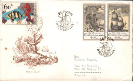 TCHECOSLOVAQUIE LETTRE FDC POUR LA FRANCE 1976 - Cartas & Documentos