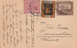 Sarre Entier Postal Saarbrücken Pour La Suisse 1925 - Postwaardestukken